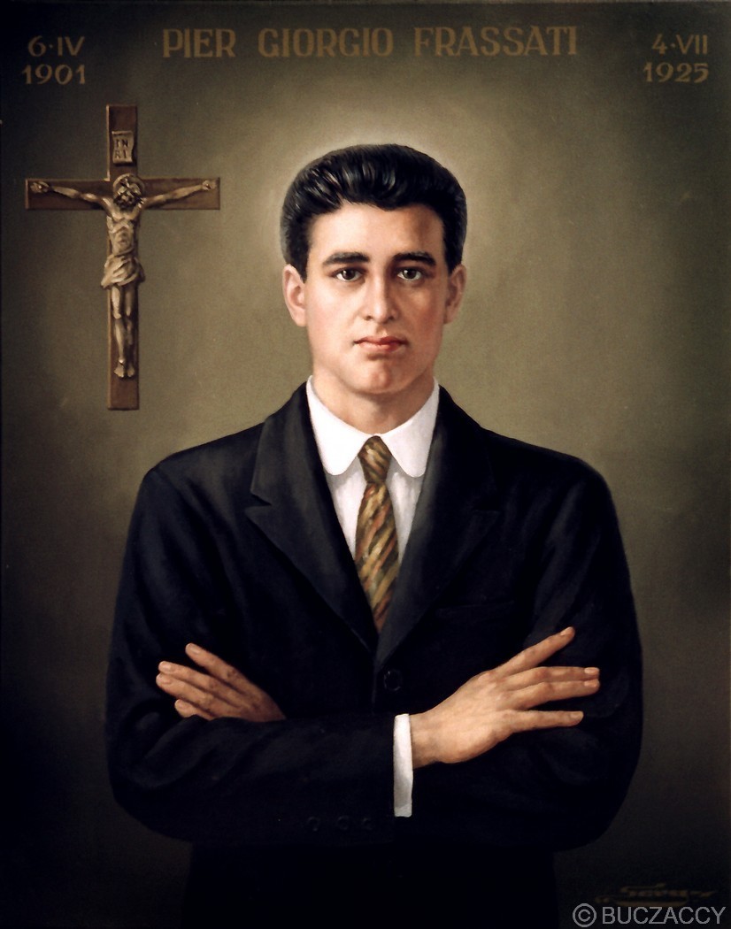 Serg Buczacki. Św. Pier Giorgio Frassati. Obraz olejny Serg Buczacki. Św. Pier Giorgio Frassati. Obraz olejny